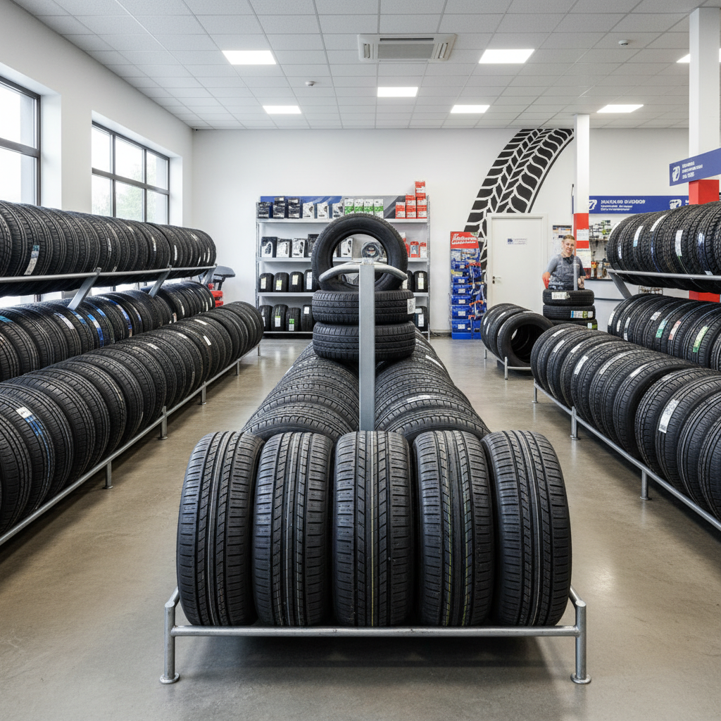 Quality tires ready for installation