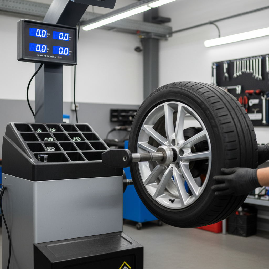 Professional tire balancing service