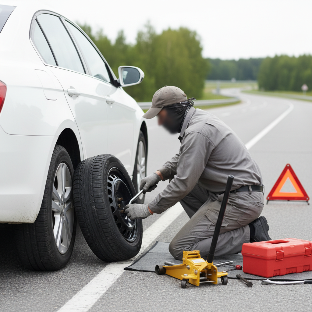 Spare tire installation